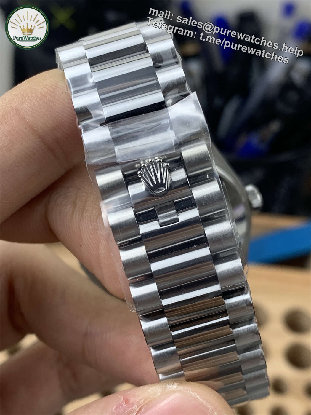 VSF Tungsten Day-Date 40 White Roman – 228239 White Gold (182g Weighted) - Image 5
