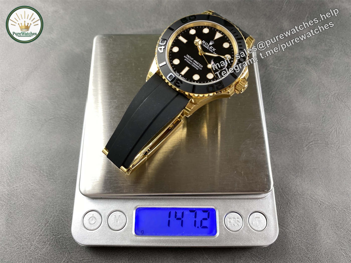 VSF Tungsten Gold Yacht-Master 42 Replica – 226658 Weighted (148g) - Image 3