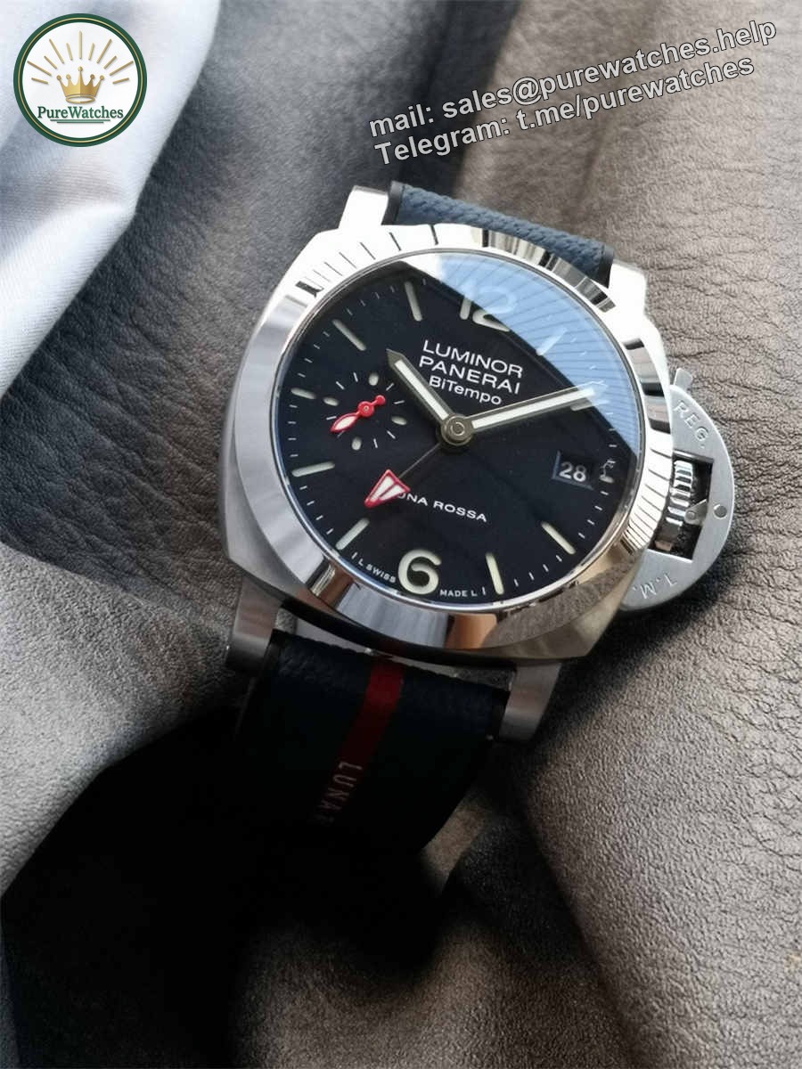 VSF Watches Panerai PAM01404 – 40mm Luminor Quaranta Luna Rossa GMT Super Clone - Image 3