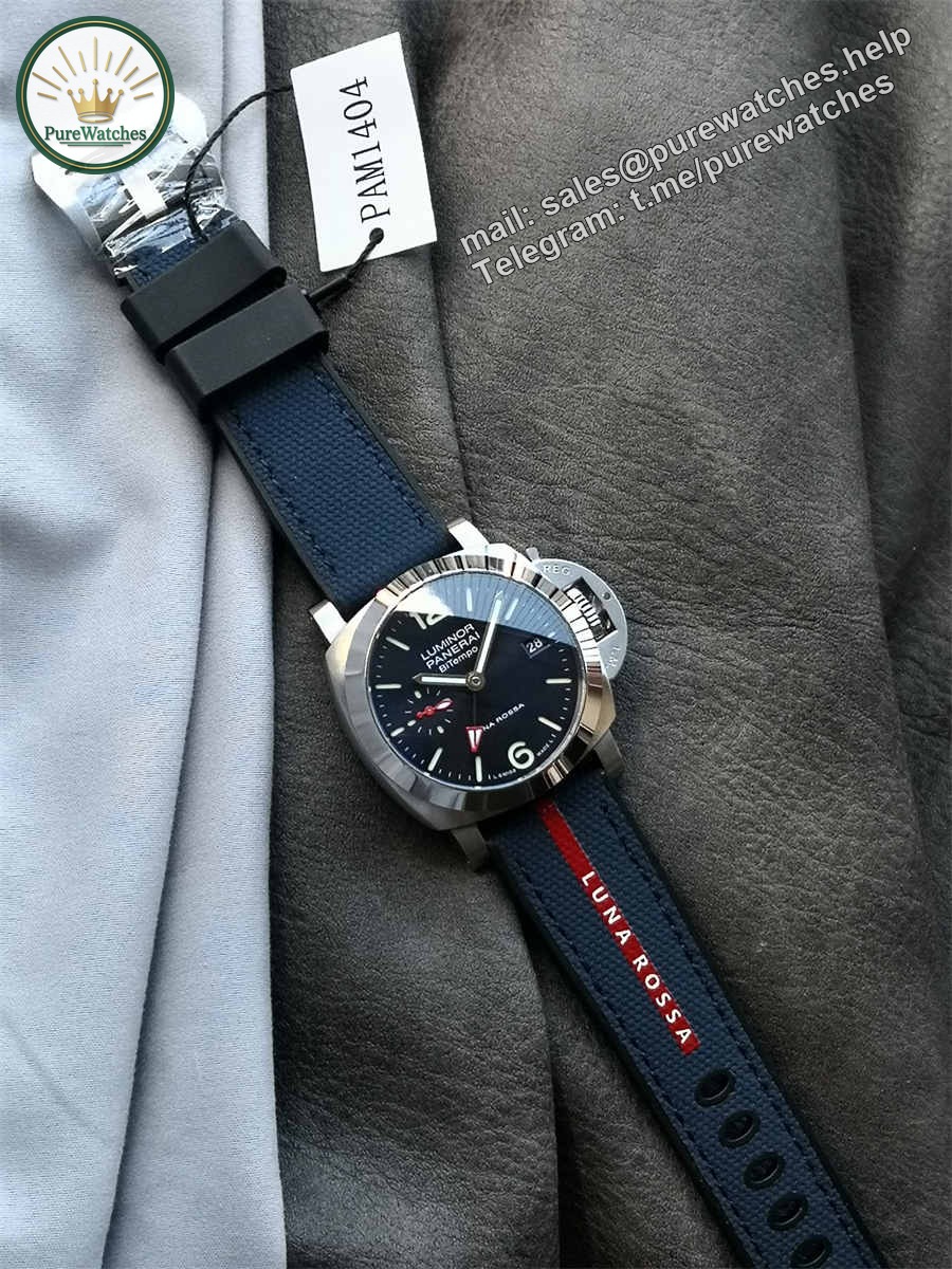 VSF Watches Panerai PAM01404 – 40mm Luminor Quaranta Luna Rossa GMT Super Clone - Image 5