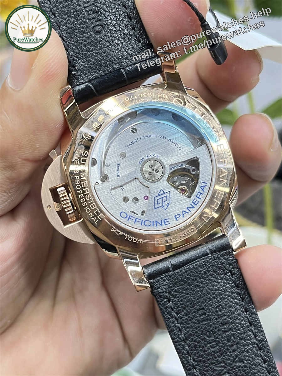 VSF Watches Panerai PAM974 – 42mm GoldTech Luminor Super Clone with P.900 Automatic Movement - Image 7