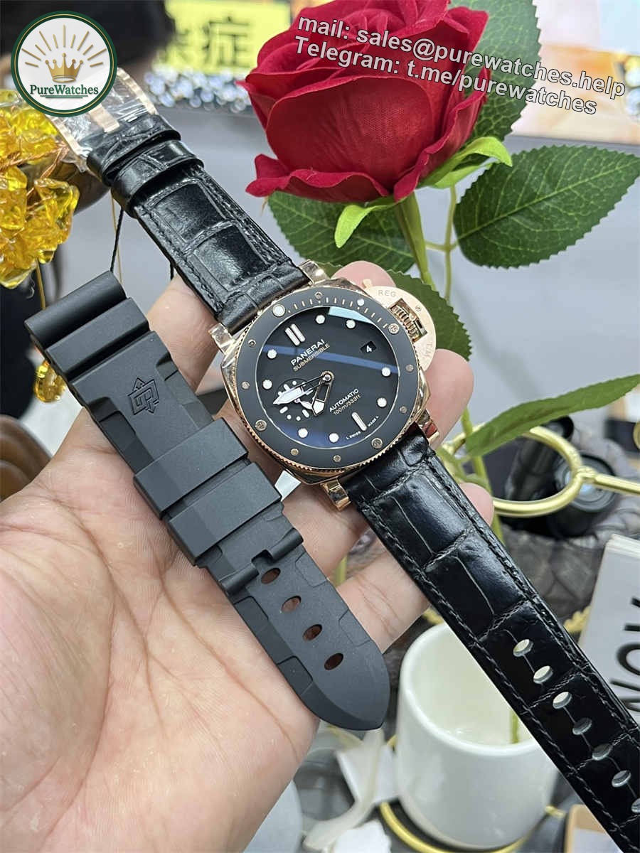 VSF Watches Panerai PAM974 – 42mm GoldTech Luminor Super Clone with P.900 Automatic Movement - Image 2