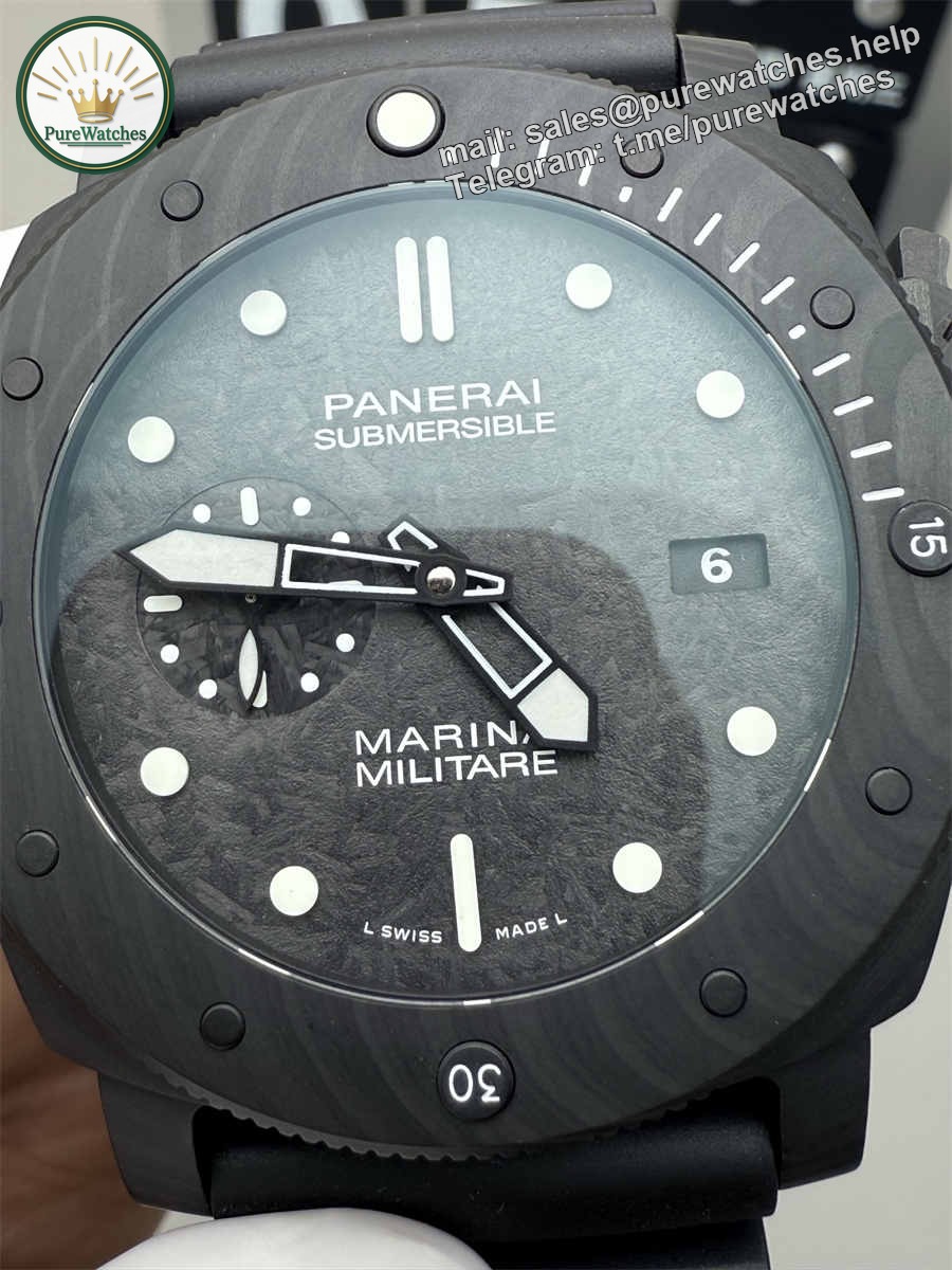 VSF Watches Panerai PAM979 – 47mm Submersible Carbotech Super Clone with P.9000 Movement - Image 4