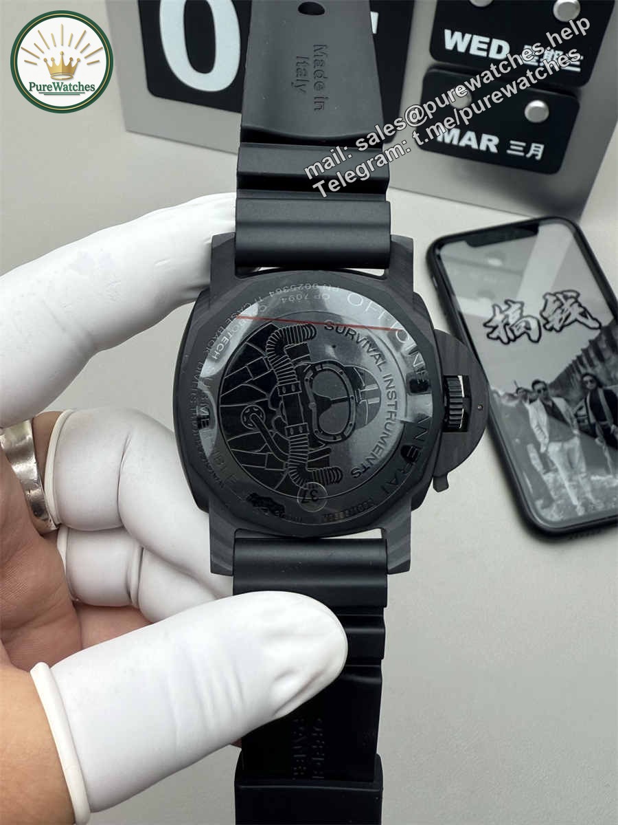 VSF Watches Panerai PAM979 – 47mm Submersible Carbotech Super Clone with P.9000 Movement - Image 2