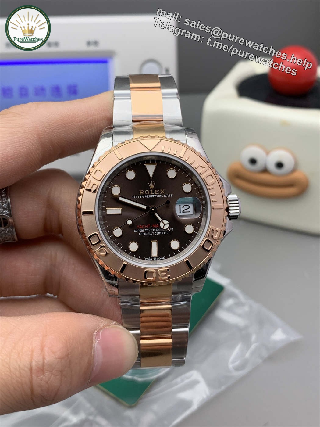 VSF Yacht-Master 40 Chocolate Dial – 126621 Two-Tone Rose Gold (VS3235)