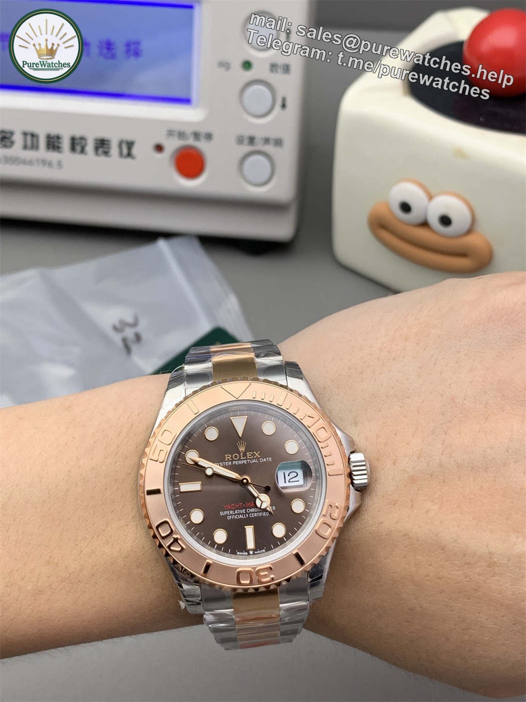 VSF Yacht-Master 40 Chocolate Dial – 126621 Two-Tone Rose Gold (VS3235) - Image 2