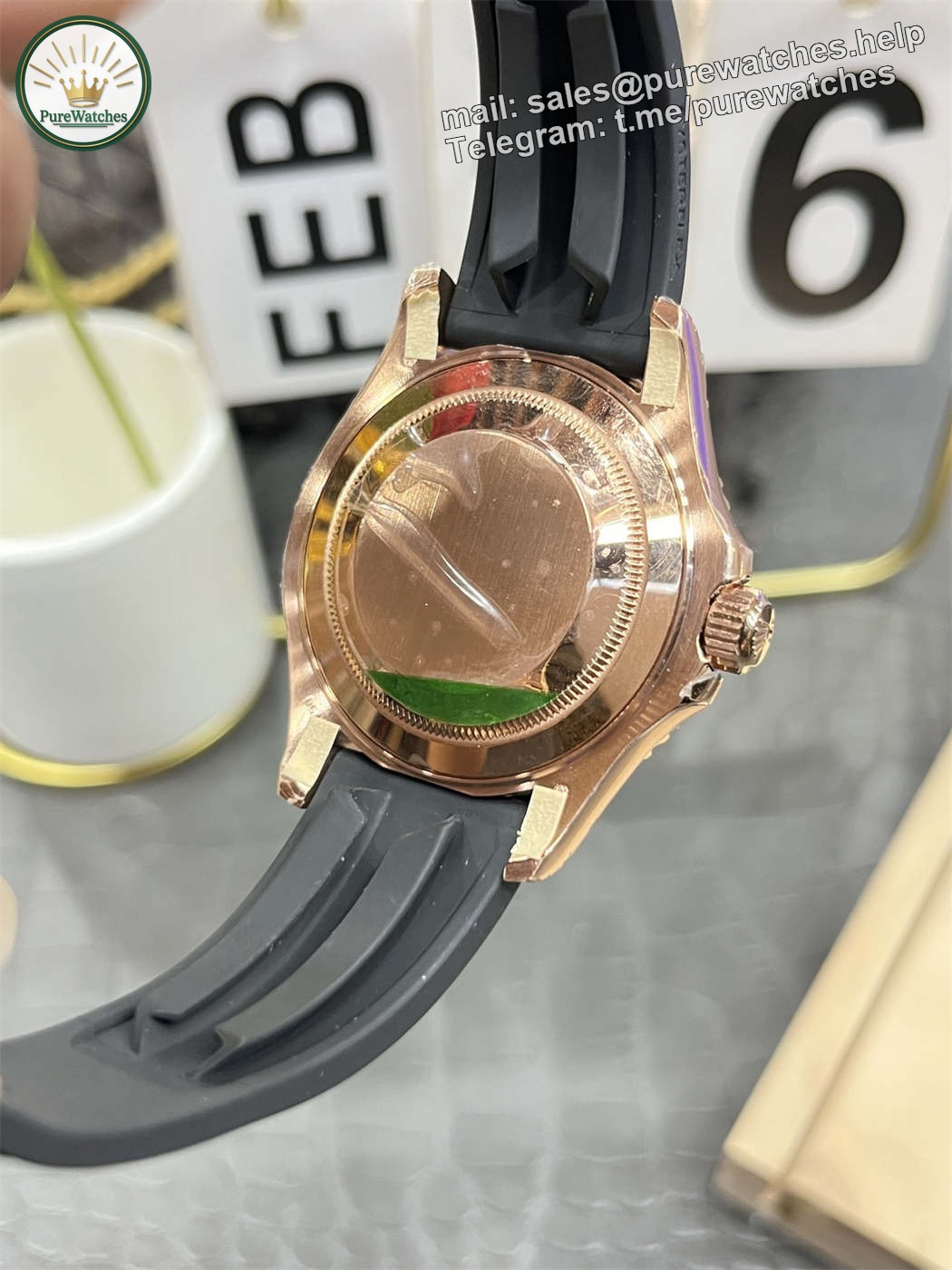 VSF Yacht-Master 40 Rose Gold – 126655 Replica (Dandong 3235) - Image 9