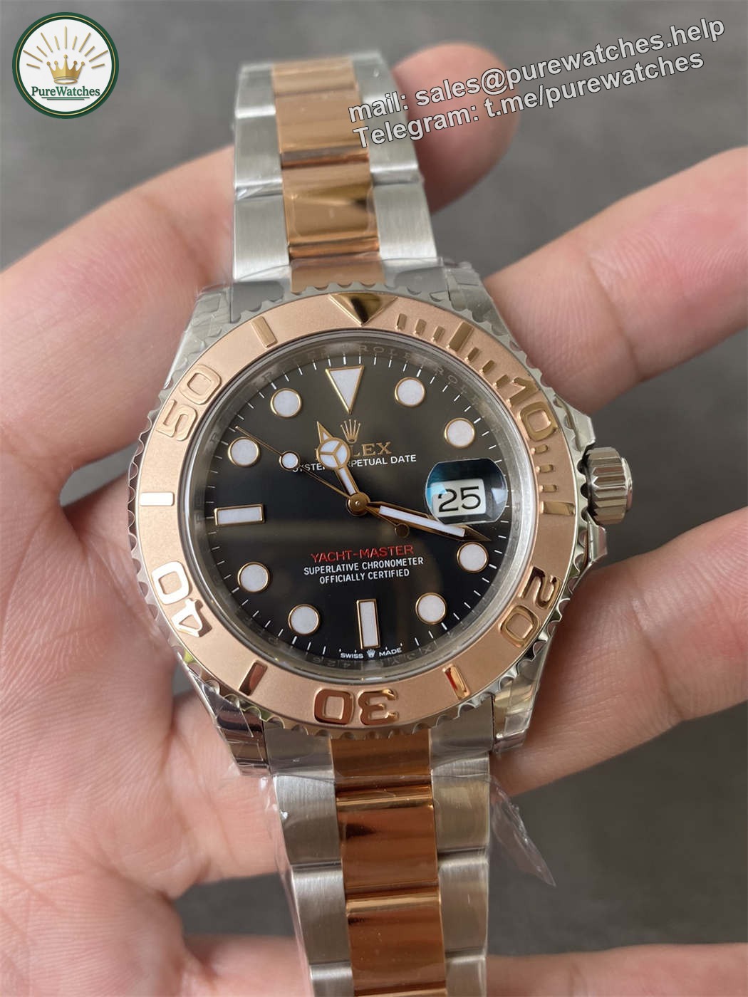 VSF Yacht-Master 40 Two-Tone Black Dial – 126621 Replica (VS3235)