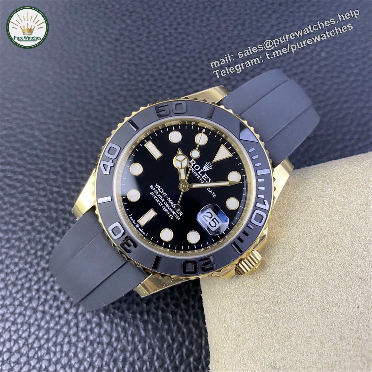 Product Page: Clean Factory Yacht-Master 42 18K Gold Rolex Replica (M226658‑0001) - Image 5