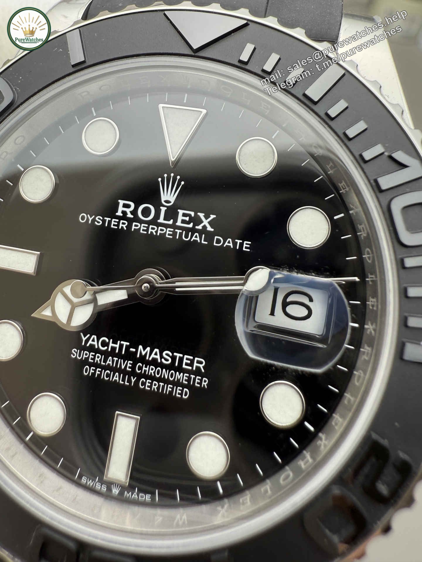 Yacht-Master 42 White Gold Replica – Premium Clean Factory 226659 - Image 5