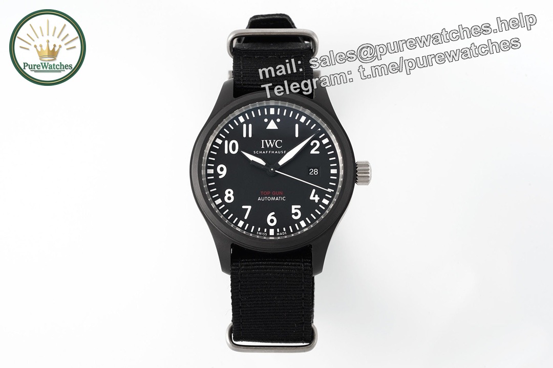 ZF Factory IWC Pilot Ceramic Replica – IW326906 Black Ceramic 41mm