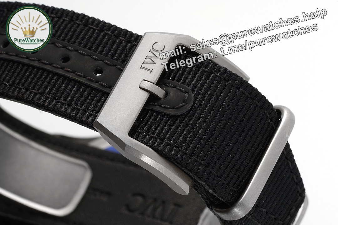 ZF Factory IWC Pilot Ceramic Replica – IW326906 Black Ceramic 41mm - Image 5